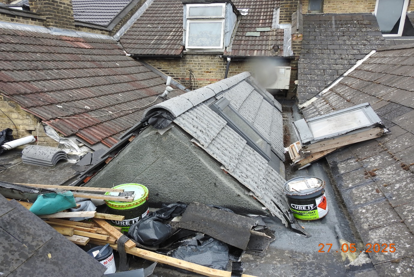 Private Landlord roofing repairs.