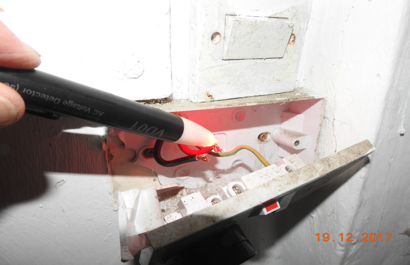 Housing Association exposed live electrical wiring.